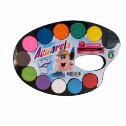 ACUARELAS 12 COL. + PINCEL SIFAP