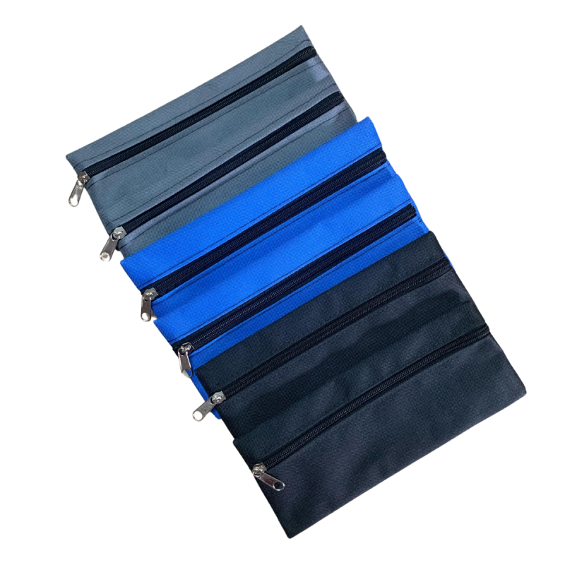 CARTUCHERA CON CIERRE 22X9CM