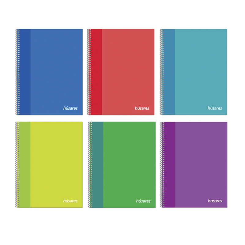 CUAD. 16/21 HUSARES X120 HOJAS CUADRICULADO ESPIRAL TAPA DURA