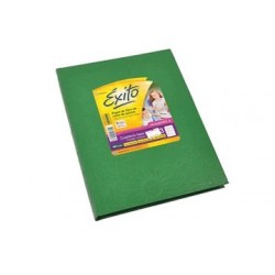 CUADERNO FORRADO x50H. N°3 19x24 EXITO RAYADO VERDE