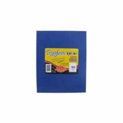 CUADERNO FORRADO x50H. N°3 19x24 TRIUNFANTE RAYADO AZUL
