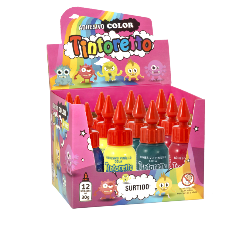 ADHESIVO COLOR VIOLETA X1 30 GRAMOS