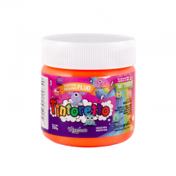 TEMPERA POTE.250GR FLUO ROJO FUEGO