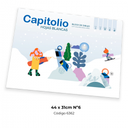 BLOCK CAPITOLIO BLANCO N°6 31x44 cm. (Tipo El Nene)