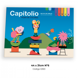 BLOCK CAPITOLIO COLOR N°6 31x44 cm. (Tipo El Nene)
