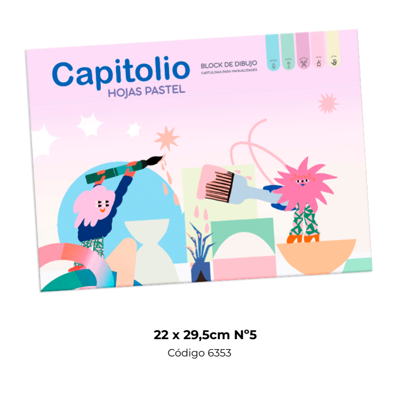 BLOCK CAPITOLIO PASTEL 22X29.5