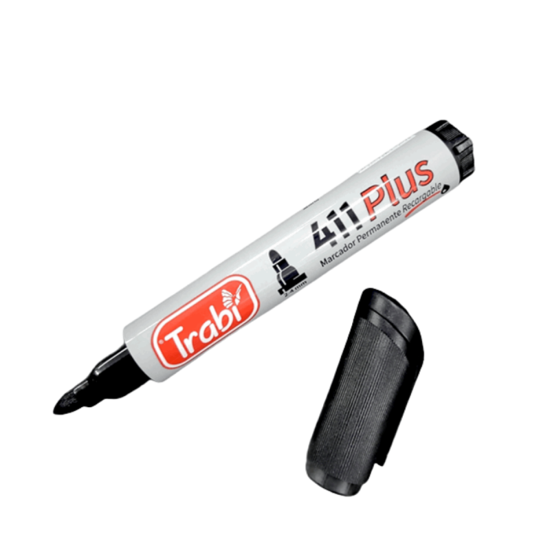 MARC. .TRABI 411 PERMANENTE NEGRO PUNTA REDONDA