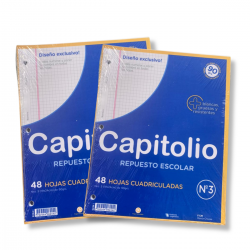 REP N°3 CAPITOLIO/HUSARES X96H CUADRICULADO 90G