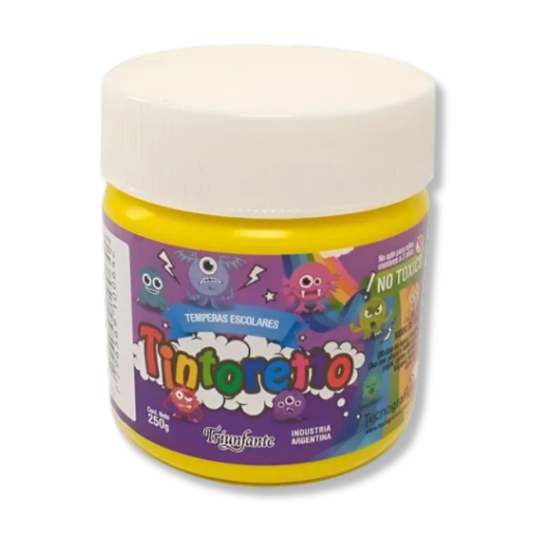 TEMPERA POTE 250GR  AMARILLO