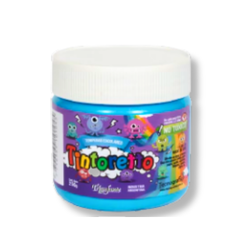 TEMPERA POTE 250GR  AZUL CIELO CELESTE