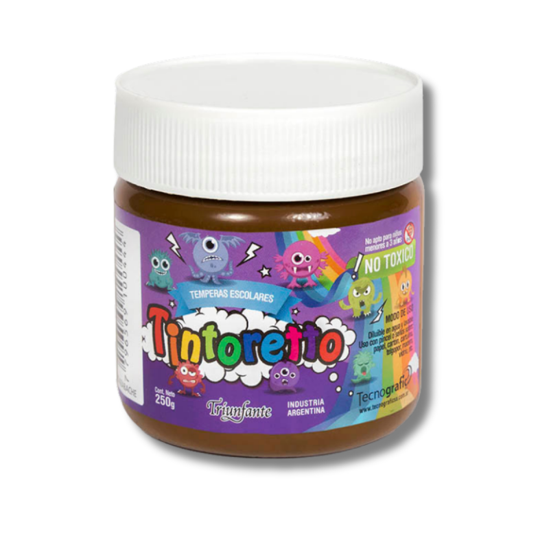 TEMPERA POTE 250GR  MARRON MADERA