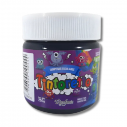 TEMPERA POTE 250GR  NEGRO AZABACHE