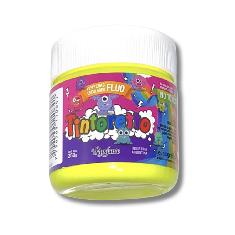 TEMPERA POTE.250GR FLUO AMARILLO