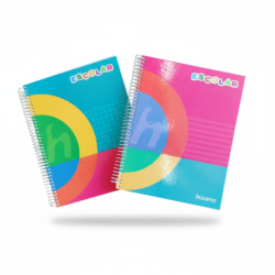 CUADERNO 21/27 ESCOLAR X100 TAPA DURA CUADRICULADO