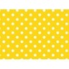 PAPEL PLASTIFICADO LUNARES AMARILLO X 1 UNIDAD