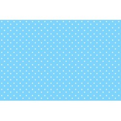 PAPEL PLASTIFICADO LUNARES CELESTE X 1 UNIDAD