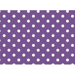 PAPEL PLASTIFICADO LUNARES LILA X 1 UNIDAD