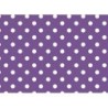 PAPEL PLASTIFICADO LUNARES LILA X 1 UNIDAD