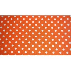 PAPEL PLASTIFICADO LUNARES NARANJA X 1 UNIDAD