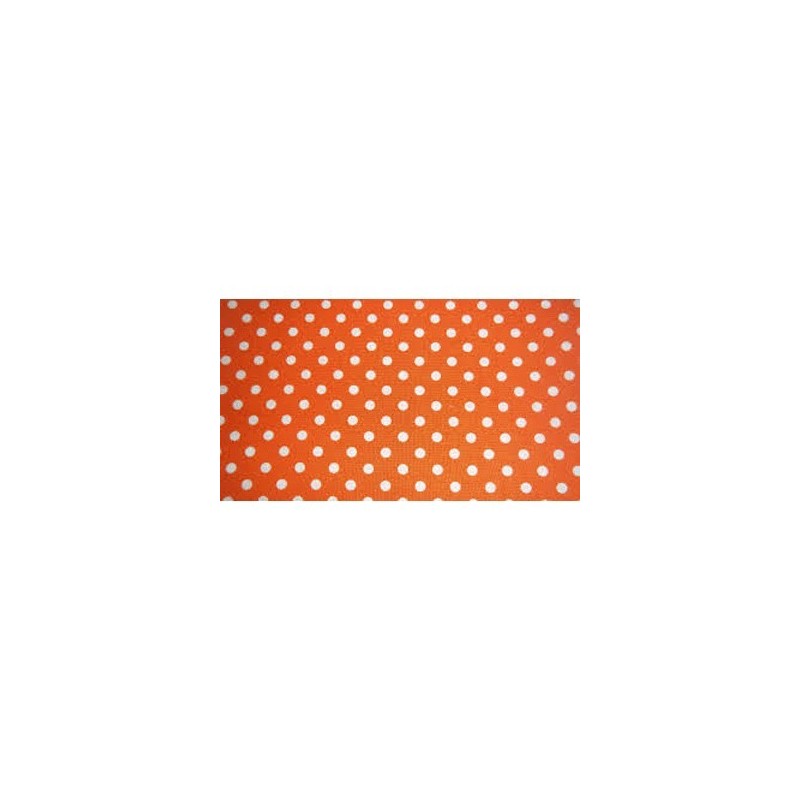 PAPEL PLASTIFICADO LUNARES NARANJA X 1 UNIDAD