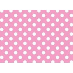PAPEL PLASTIFICADO LUNARES ROSA X 1 UNIDAD
