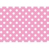 PAPEL PLASTIFICADO LUNARES ROSA X 1 UNIDAD