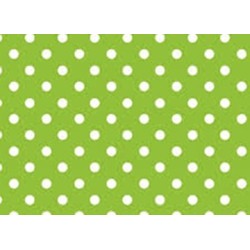 PAPEL PLASTIFICADO LUNARES VERDE CLARO X 1 UNIDAD