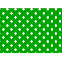 PAPEL PLASTIFICADO LUNARES VERDE OSCURO X 1 UNIDAD