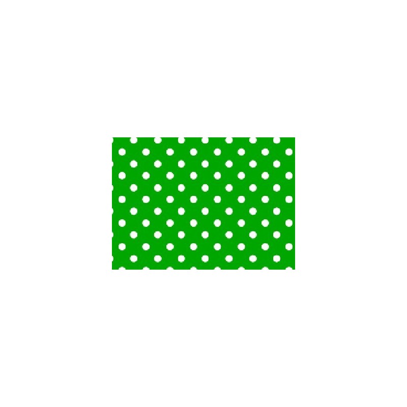 PAPEL PLASTIFICADO LUNARES VERDE OSCURO X 1 UNIDAD
