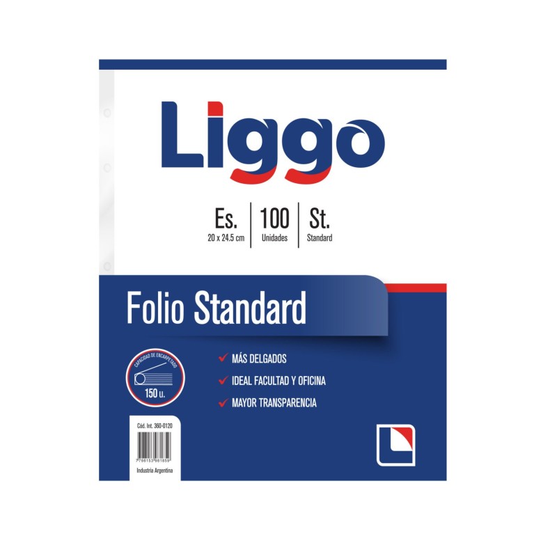 FOLIO ESCOLAR LIGGO X 100 STANDARD