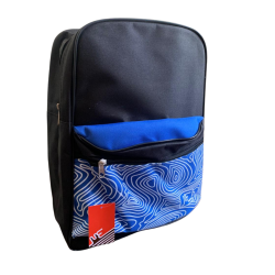 MOCHILA 14"  JARDIN / PRIMARIA AZUL CON MOTIVOS