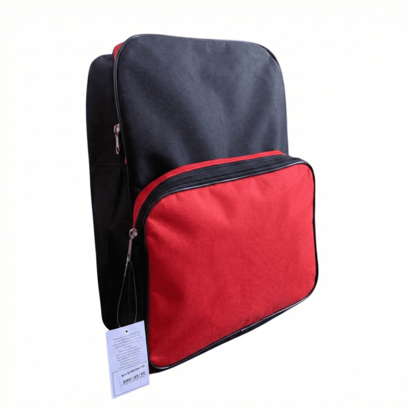 MOCHILA 14"  JARDIN / PRIMARIA ROJO LISO