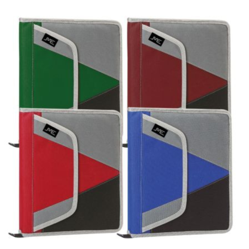 CARPETA CON CIERRE Y BOLSILLO ESCOLAR 3 ANILLOS X 40 MM