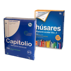 REP N°3 CAPITOLIO/HUSARES X480H FAMILIAR CUADRICULADO 90 GRS,